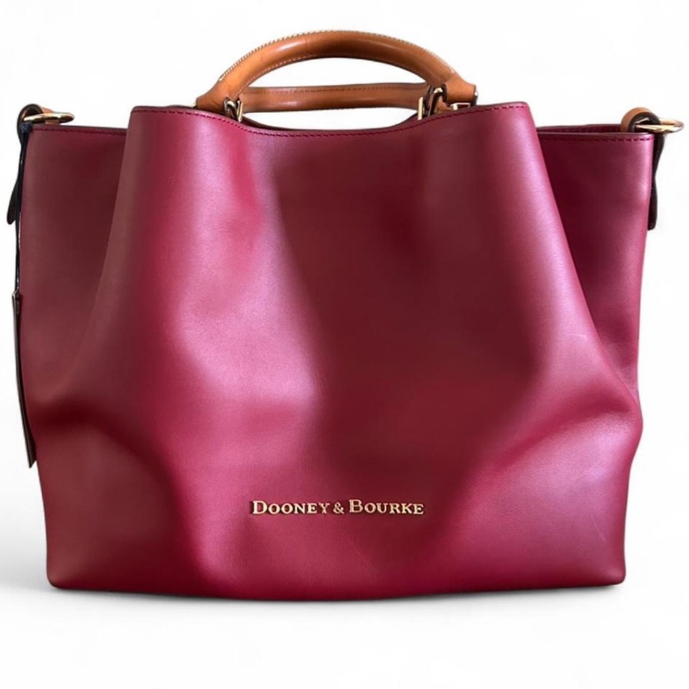 Dooney & Bourke Wine Leather Tote